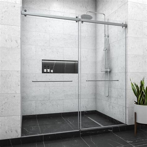 Frameless Sliding Glass Shower Doors Lowe's 1 2 3 Systems – Delta