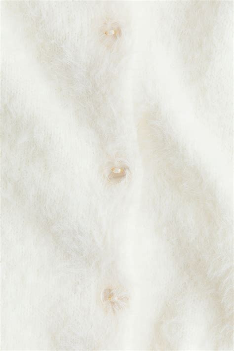 Fluffy cardigan - White - Kids | H&M IN