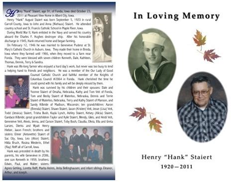 In Loving Memory - Fratzke & Jensen Funeral Home