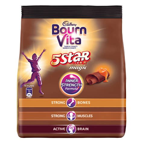 Buy Cadbury Bournvita 5 Star Magic Nutrition Powder, 500 gm Refill Pack ...
