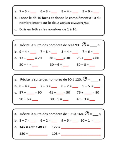 Image result for CE2 Math Exercises