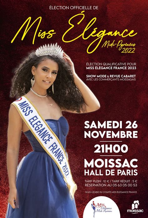Affiche Miss élégance Format Sucette - Ville de Moissac