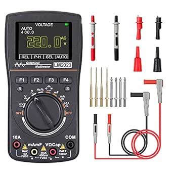 LIUMY Oscilloscope Multimeter, LM2020 New Upgraded with Test Leads Kits ...