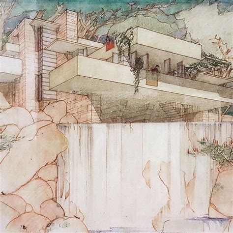 Frank Lloyd Wright Fallingwater Plan Drawing