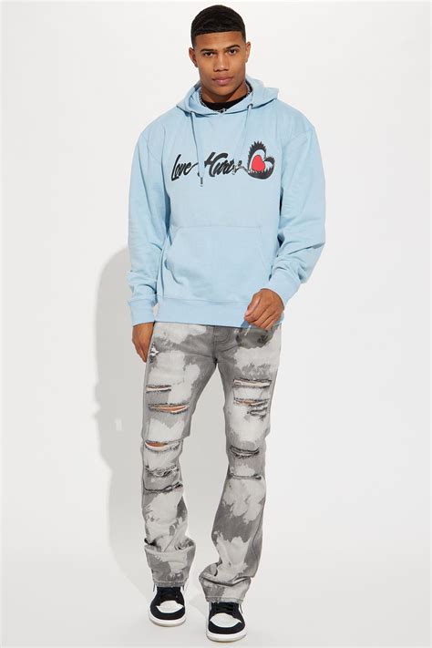 Love Hurts Hoodie - Light Blue | Fashion Nova