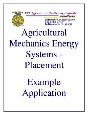 Fillable Online ffa ffa energy system form Fax Email Print - pdfFiller