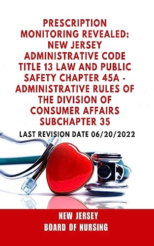 Prescription Monitoring Revealed: New Jersey Administrative Code Title ...