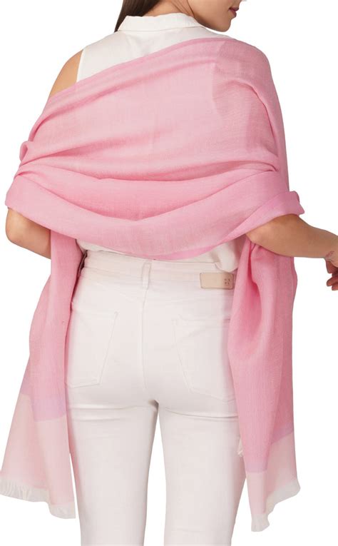 Rose Pop Merino Stole | Fine Merino Wool Stole – The Yarn Story