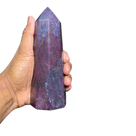 Ruby Corundum Tower – CrystalCaveIndia