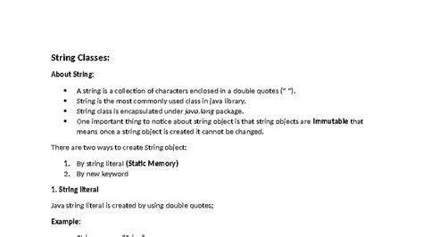 Java String Classes: Overview of String, StringBuffer, and ...