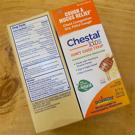 Chestal Honey - Kids or Adults - Cough Syrup - by Boiron Homeopathic ...