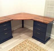 Image result for Homemade Corner Double Desk