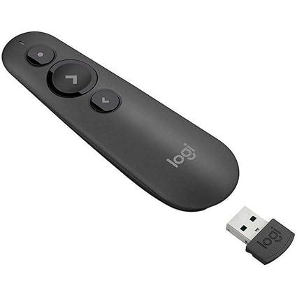 Logitech R500 Laser Presentation Remote Clicker with Dual Connectivity ...