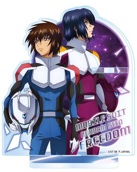 Gundam Seed Freedom: Acrylic Pen Stand Kira & Athrun - NZ Gundam Store