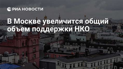 В Москве увеличится общий объем поддержки НКО - РИА Новости, 12.11.2020