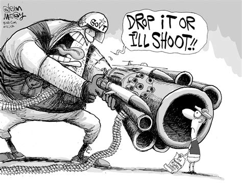 Political cartoon U.S. Guns Second Amendment | The Week