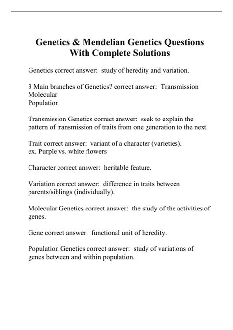 Image result for USMLE Genetics Questions