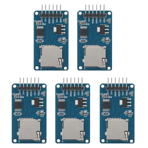 SenMod 5PCS Micro SD Card Micro SDHC Mini TF Card Adapter Reader Module ...