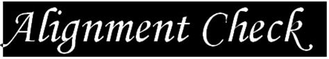 Image result for Alignment Check