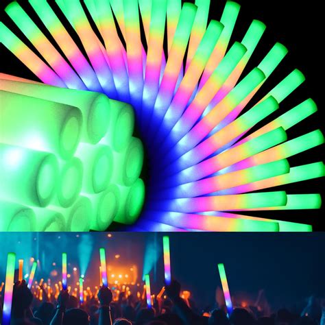 Amazon.com: 204Pcs Foam Glow Sticks Bulk,Foam Light up Sticks with 3 ...