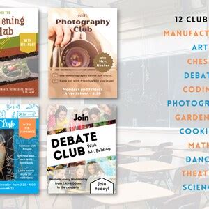 School Club Poster 的图像结果