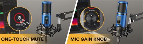 MAONO Condenser USB Microphone, Professional Studio Recording Mic with ...