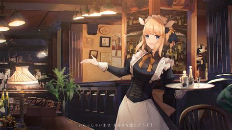 Anime Maid in Restaurant - 4K Ultra HD Wallpaper by sagiri | 3840x2160 ...