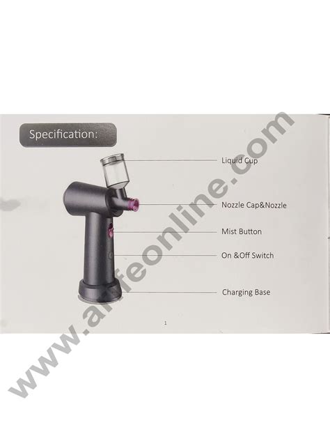 Cake Decor Wireless Integrated Cordless Airbrush and Compressor Air Br ...