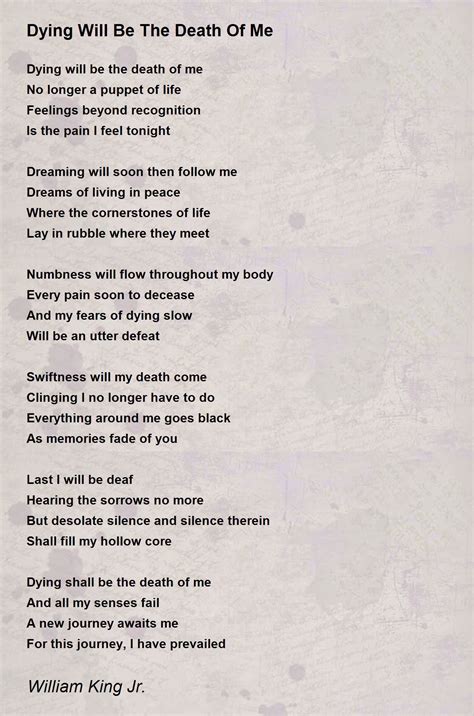 Dying Poems Quotes Death Inspirational Quote Funeral Prints Loss Of A