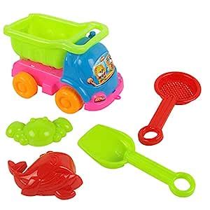 Buy COMBR 5 Pieces Kids Baby Seaside Summer Beach Water Play Toy Truck ...