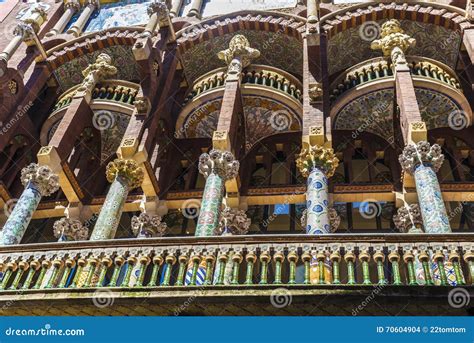 Catalan Music Palace (Palau De La Musica Catalana), Barcelona Editorial Stock Image - Image of ...