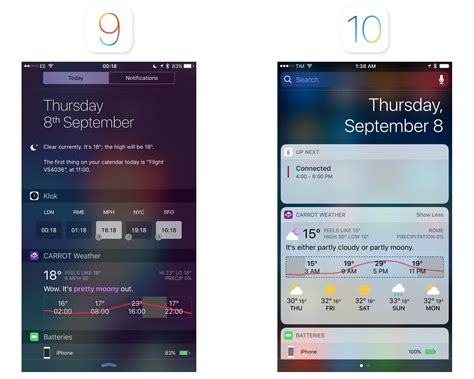 Image result for iOS Notification Centre
