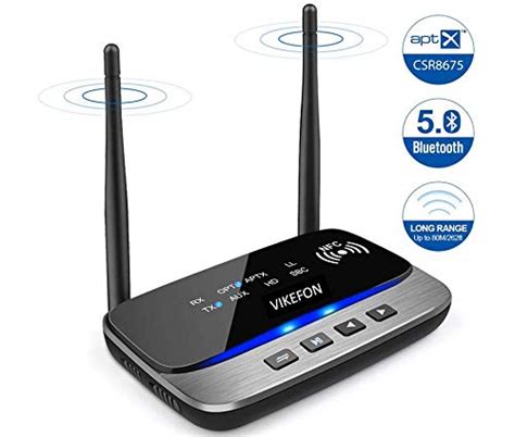 Nobebird VIKEFON Bluetooth 5.0 Transmitter Receiver, 3-In-1 Wireless ...