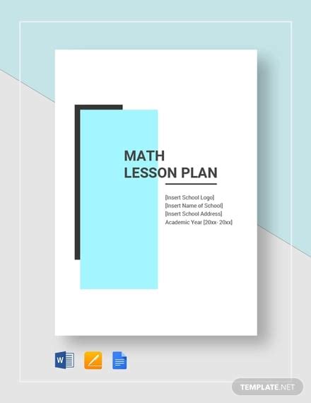 Sample Math Lesson Plan 的图像结果