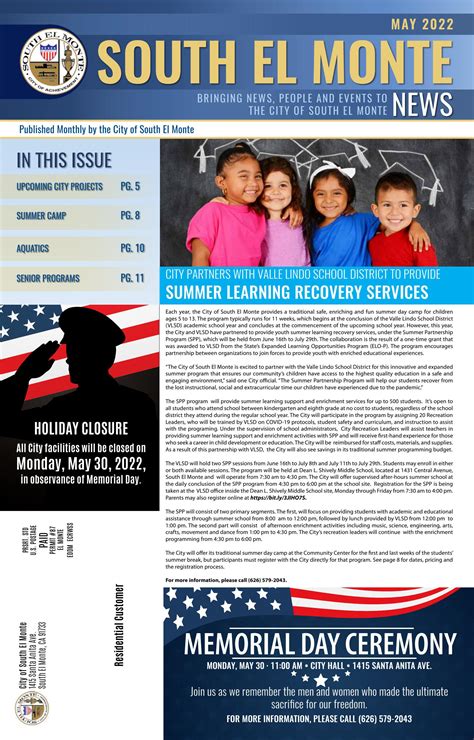 South El Monte News - May 2022 by cityofsouthelmonte.org - Issuu