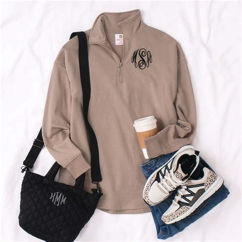 Personalized Quarter Zip Sweatshirt