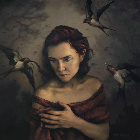 Mary Carroll - "It's Only the Wind" Acrylic Painting For Sale at 1stDibs