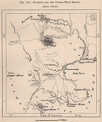 Buy Bunkeya and The Copper-Mine Region. Congo - 1885 - Old - Antique ...