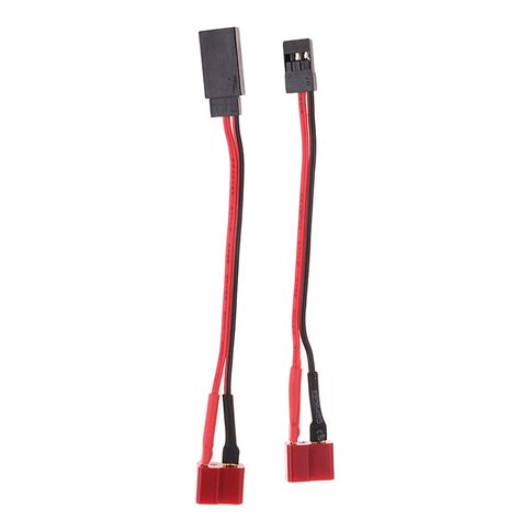 Buy COMBR Pair Deans to Futaba/JR Female & Male Servo Connector Adapter ...