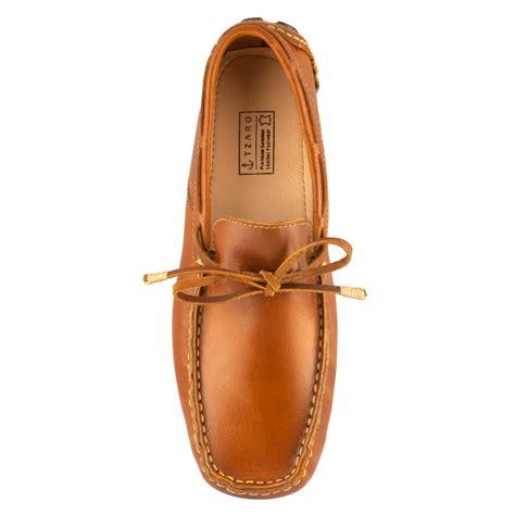Shop for Men's Tan Genuine Leather Driving Shoes - TZARO