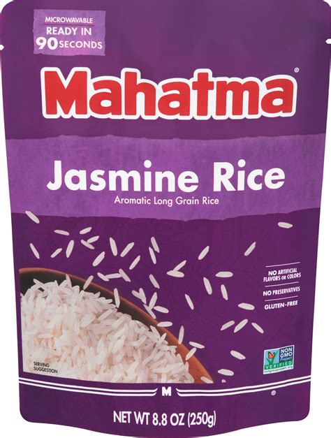 Mahatma Cooked Ready-to-Heat White Jasmine Rice, 8.8 oz Bag - Walmart.com