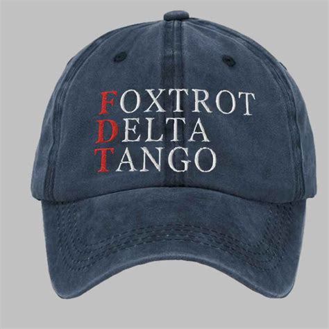 Foxtrot Delta Tango Print Hat - gullprint.com