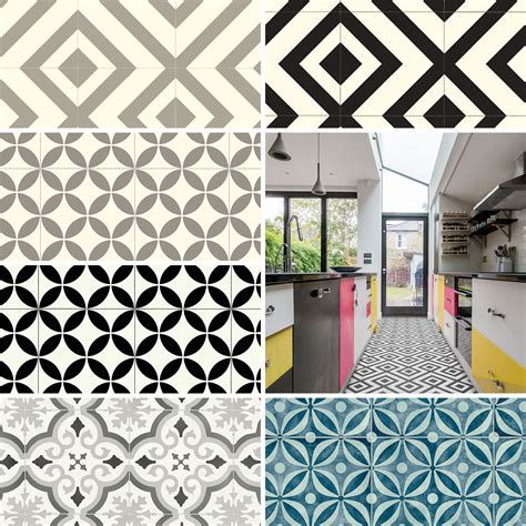 Vinyl Flooring Lino Patterned Retro Tile Moroccan Kitchen Bathroom Lino ...