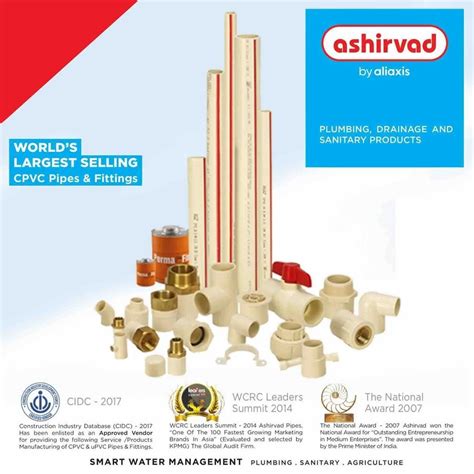 Ashirvad Pipes & Fittings - Ashirvad 3/4 Inch CPVC Pipe Trader ...