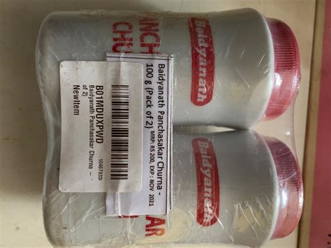 Buy Baidyanath Panchasakar Churna - 100 g (Pack of 2) Online at Low ...