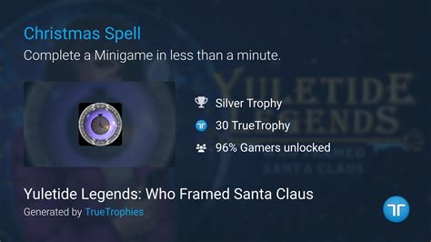 Christmas Spell trophy in Yuletide Legends: Who Framed Santa Claus