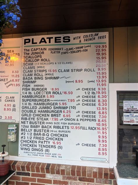 Menu at Howards Drive In restaurant, West Brookfield, 121 E Main St