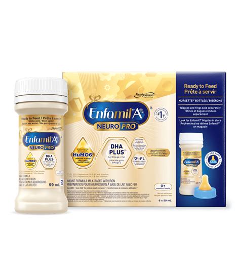 Enfamil A+ NeuroPro Infant Formula, Ready to Feed Nursette Bottles ...