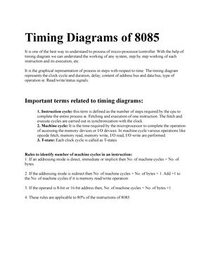 Timing Diagram - Prof. Johnson - Timing Diagram Timing Diagram is a ...