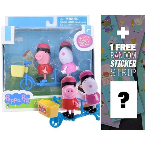 Buy Peppa & Suzy Sheep Cycling with Friends: Peppa Pig 2-Mini Figure ...
